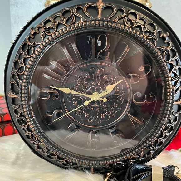 NWT Steampunk Shoulder Crossbody Working Clock Bag. Really Unique Statement Bag - Picture 10 of 16
